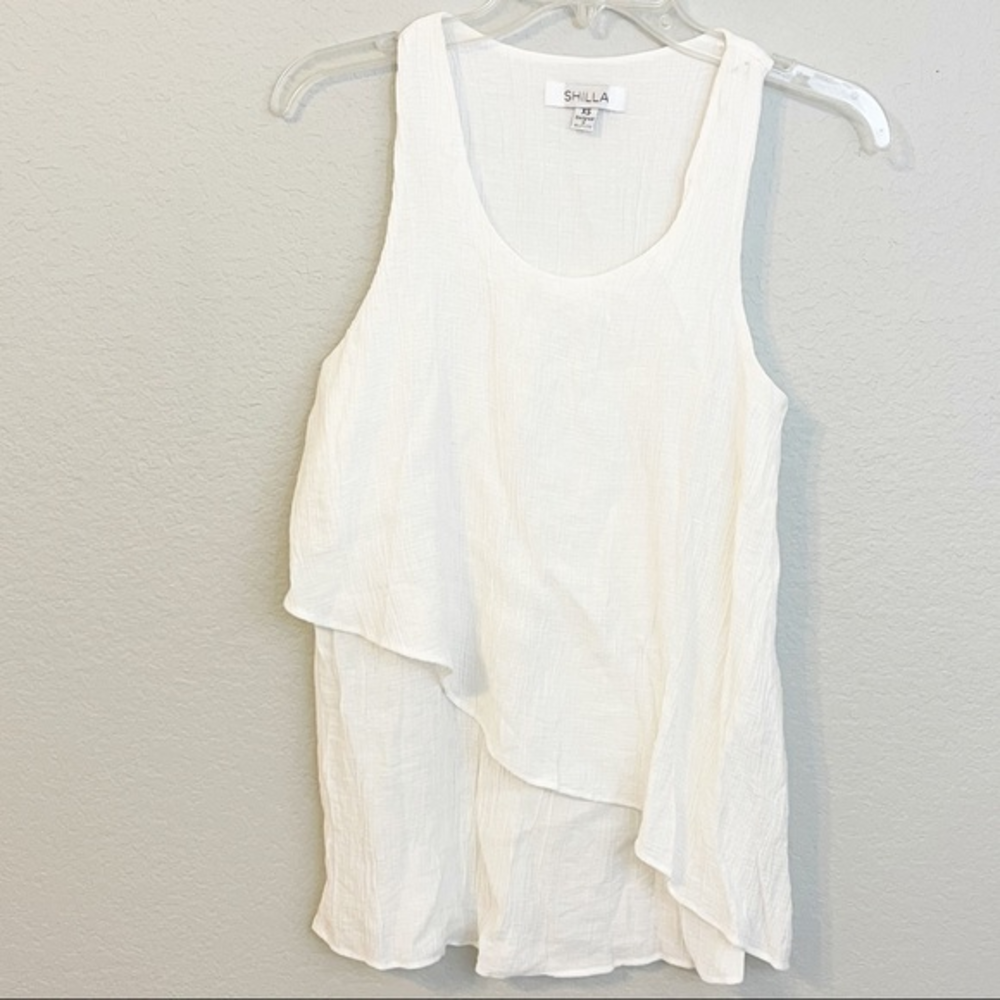 Shilla Layered Crepe Tank‎